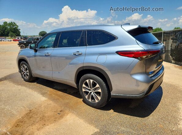 5TDGZRAH4LS013624 2020 TOYOTA HIGHLANDER Blue Հետևի աջ