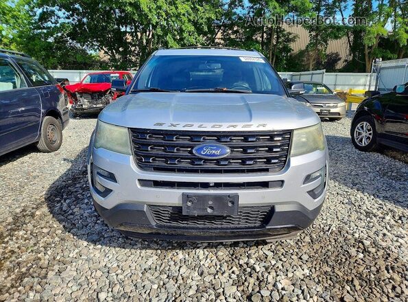 1FM5K8GT3GGA25423 2016 FORD EXPLORER Silver Вид ззаду