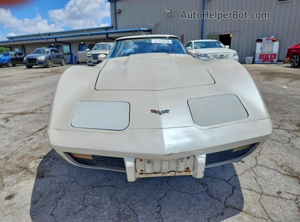 1Z37L7S438496 1977 CHEVROLET CORVETTE White Rear view
