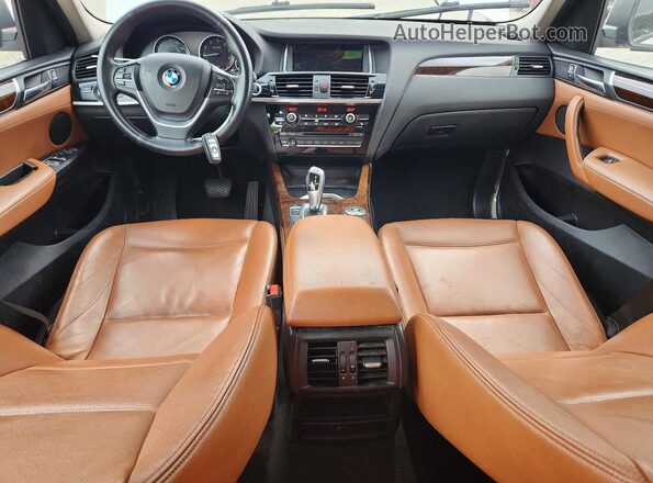 5UXWX9C36H0W71747 2017 BMW X3 White Vista del cuadro de instrumentos