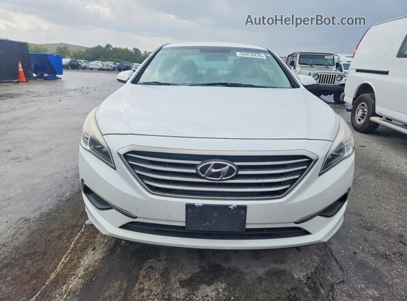 5NPE24AF1HH491185 2017 HYUNDAI SONATA White Вид ззаду