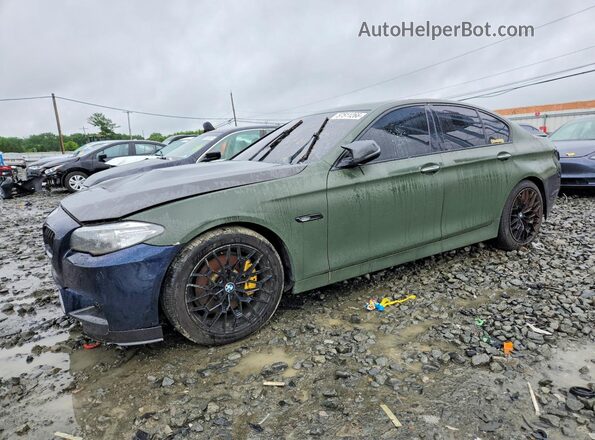 WBA5B3C56GD549632 2016 BMW 5 SERIES Green Trasero izquierdo