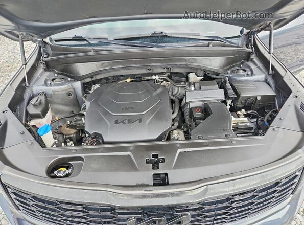5XYP5DHC8NG226715 2022 KIA TELLURIDE Gray Вид наклейки з VIN-кодом