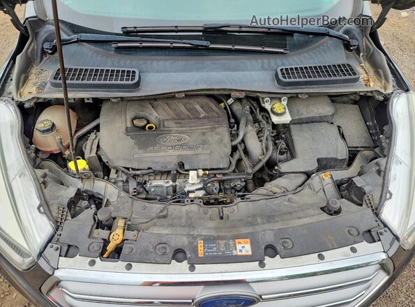 1FMCU9GD9HUC70133 2017 FORD ESCAPE Gray VIN კოდის სტიკერის ხედი