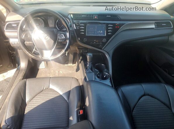 4T1B11HK7KU756160 2019 TOYOTA CAMRY Blue Вид щитка приладів