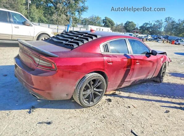 2C3CDXHG8JH187081 2018 DODGE CHARGER Burgundy Przód prawy