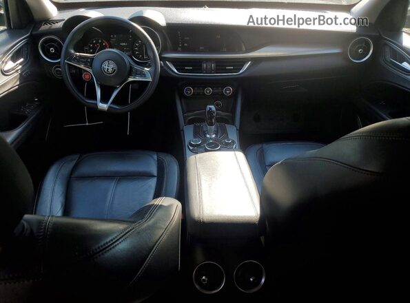 ZASFAKBN0J7B60472 2018 ALFA ROMEO STELVIO Black Սարքավորումների վահանակի տեսք