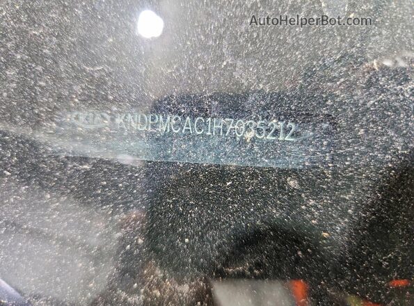 KNDPMCAC1H7035212 2017 KIA SPORTAGE White Սալոնի 360 աստիճան տեսք