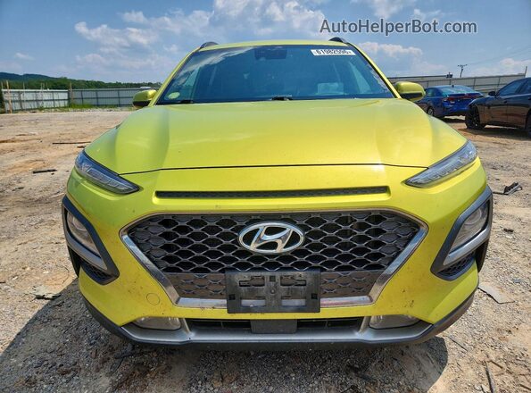 KM8K5CA57JU069294 2018 HYUNDAI KONA Green Rear view