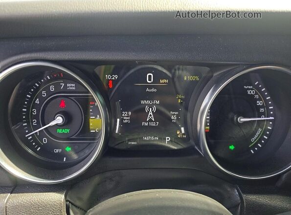 1C4JJXP60NW153583 2022 JEEP WRANGLER Black Вид щитка приладів
