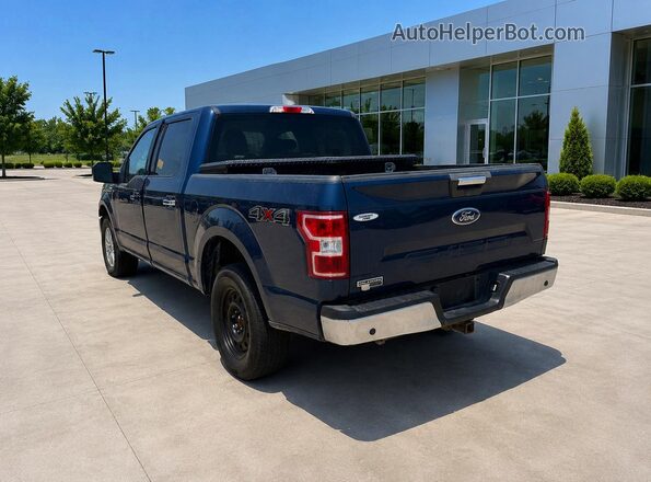 1FTEW1E55KKE92448 2019 FORD F150 Blue Przód prawy