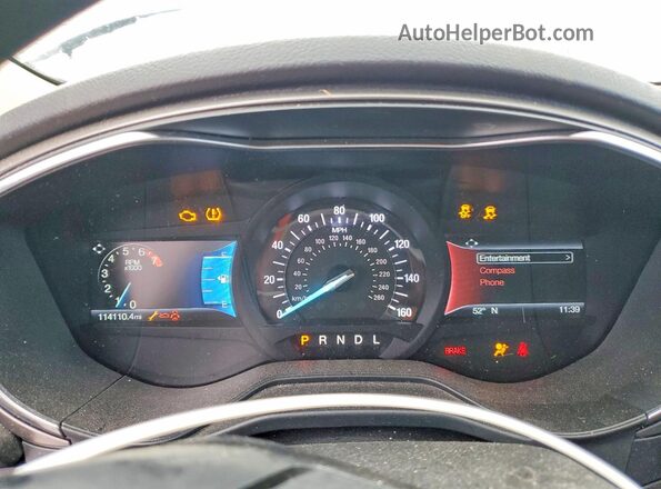 3FA6P0HD4LR159529 2020 FORD FUSION Золотой Вид щитка приборов