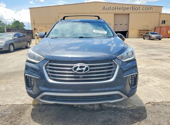 KM8SR4HF1HU219404 2017 HYUNDAI SANTA FE Blue Vista trasera