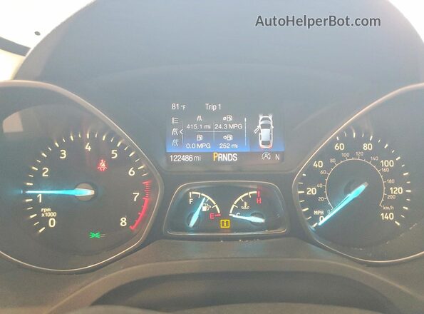 1FMCU0HD3KUA50620 2019 FORD ESCAPE Красный Вид задних сидений