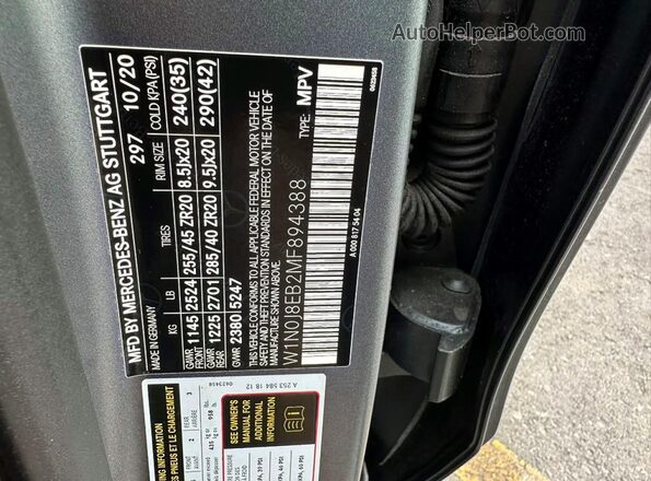 W1N0J8EB2MF894388 2021 MERCEDES-BENZ GLC-CLASS Gray Սալոնի հետևի տեսք