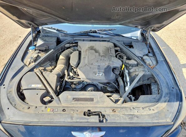 KMHGN4JE1GU106389 2016 HYUNDAI GENESIS Black Vista del compartimento del motor