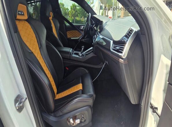 5YMCY0C09L9B05681 2020 BMW X6 White Widok z tyłu