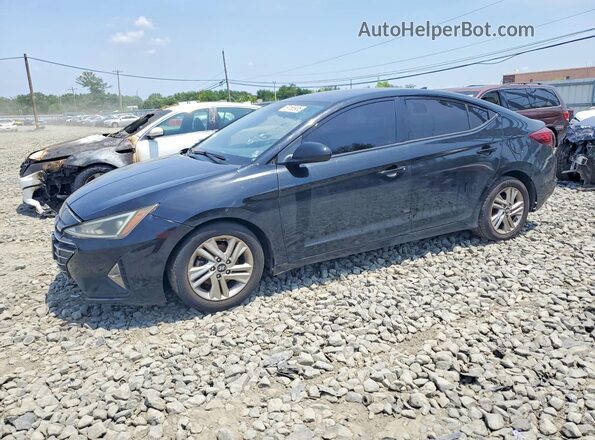 5NPD84LF7KH482506 2019 HYUNDAI ELANTRA Black უკანა მარცხენა