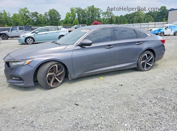 1HGCV2F33LA015653 2020 HONDA ACCORD Gray Rear left