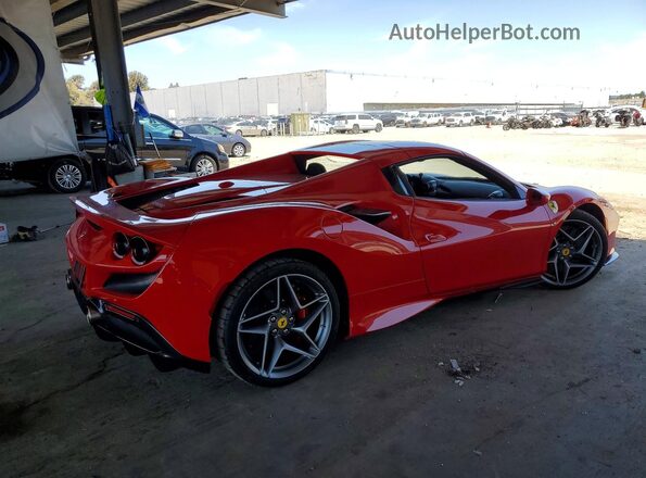 ZFF93LMA3M0267580 2021 FERRARI F8 Red Trasero derecho
