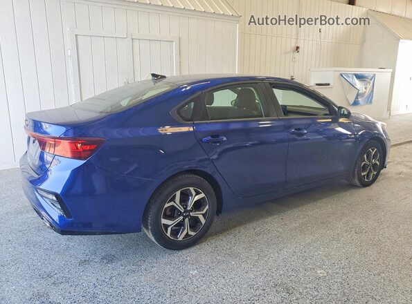 3KPF24AD9KE032260 2019 KIA FORTE Blue Delantero derecho