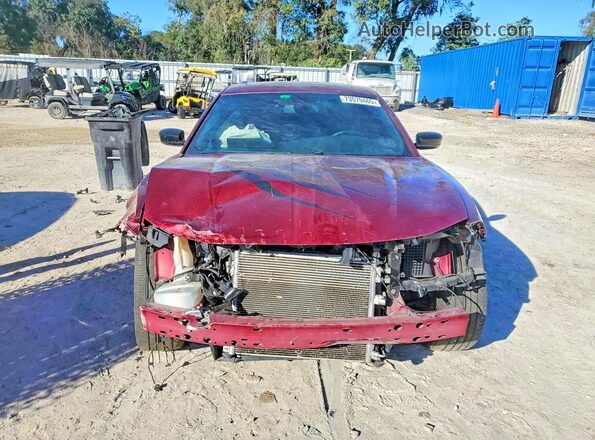 2C3CDXHG8JH187081 2018 DODGE CHARGER Burgundy Widok z tyłu