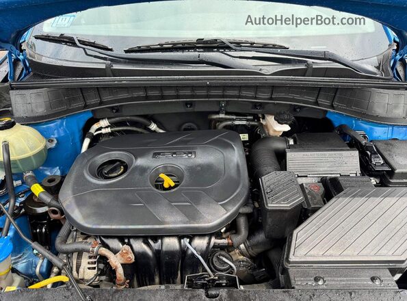 KM8J3CA4XJU622030 2018 HYUNDAI TUCSON Blue Вид щитка приладів