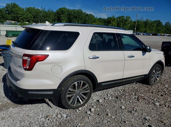 1FM5K8HT3JGB29058 2018 FORD EXPLORER Белый Передняя правая четверть