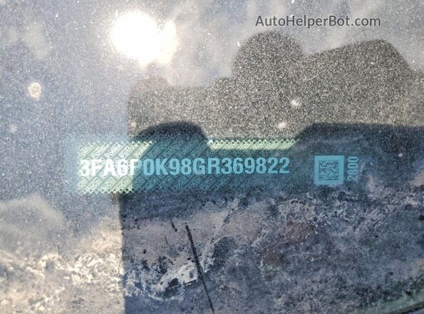 3FA6P0K98GR369822 2016 FORD FUSION Черный Вид наклейки с VIN-кодом