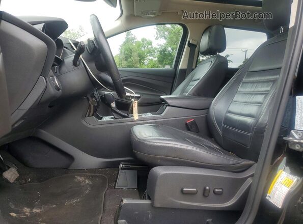 1FMCU9J93HUE87066 2017 FORD ESCAPE Black Widok deski rozdzielczej