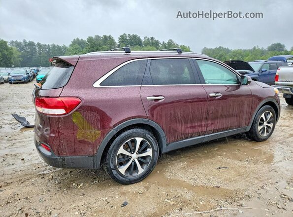 5XYPH4A5XGG186255 2016 KIA SORENTO Темно-бордовый Передняя правая четверть