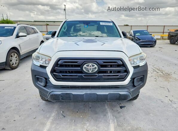 5TFRX5GN4KX147563 2019 TOYOTA TACOMA White უკანა ხედი