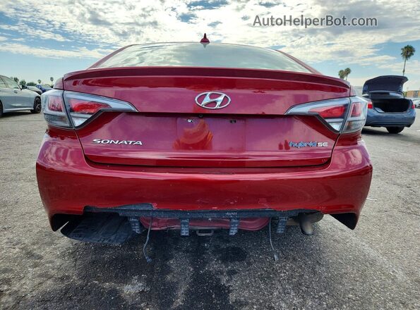 KMHE24L17GA009192 2016 HYUNDAI SONATA Red Front interior view