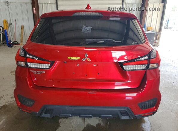 JA4ARUAU7PU004448 2023 MITSUBISHI OUTLANDER Red Widok wnętrza z przodu