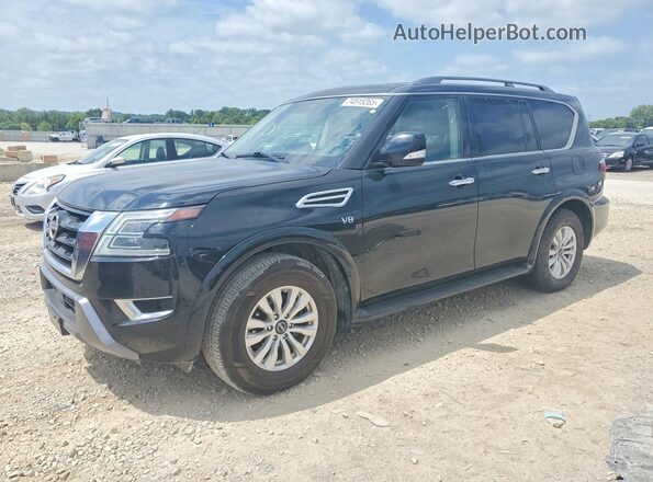 JN8AY2AC2M9147654 2021 NISSAN ARMADA Black Հետևի ձախ