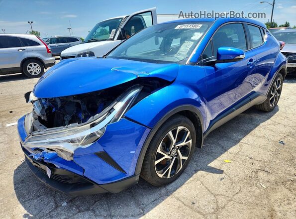 NMTKHMBX2JR055503 2018 TOYOTA C-HR Blue Rear left