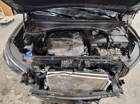 KM8R4DHE4NU415336 2022 HYUNDAI PALISADE Gray Vista del compartimento del motor