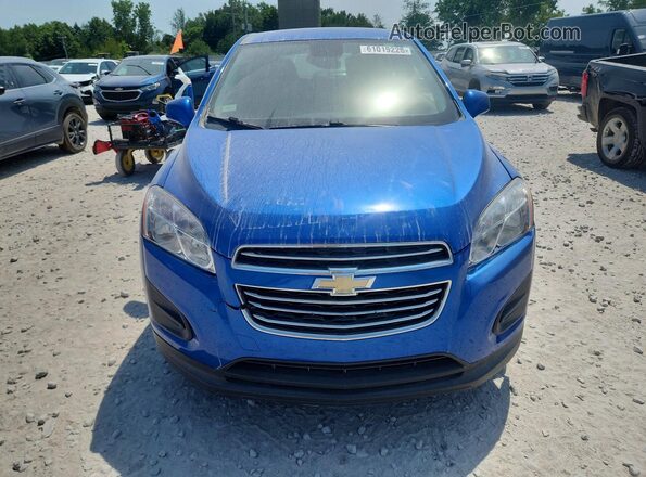 KL7CJKSB2GB757059 2016 CHEVROLET TRAX Blue Widok z tyłu