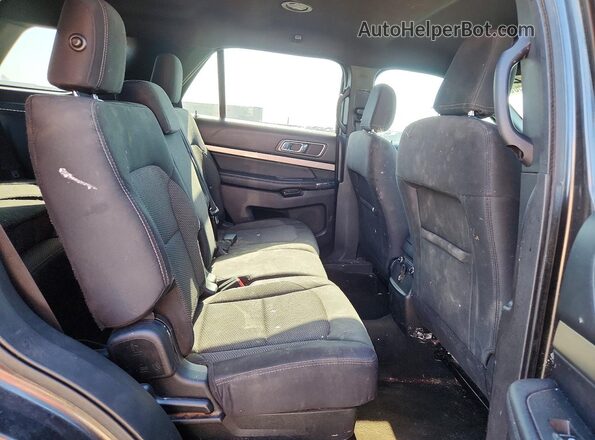 1FM5K7DHXJGB30221 2018 FORD EXPLORER Black Vista del compartimento del motor
