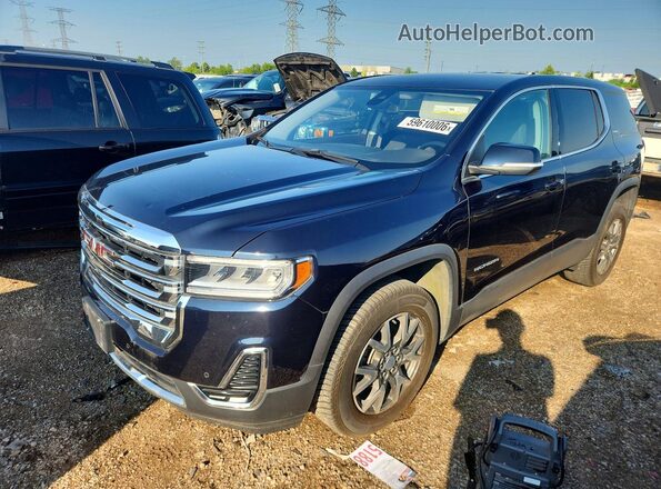 1GKKNRLS7MZ157865 2021 GMC ACADIA Blue Rear left