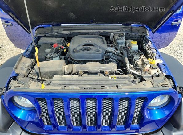 1C4HJXDN7LW129434 2020 JEEP WRANGLER Синий Вид подкапотного пространства