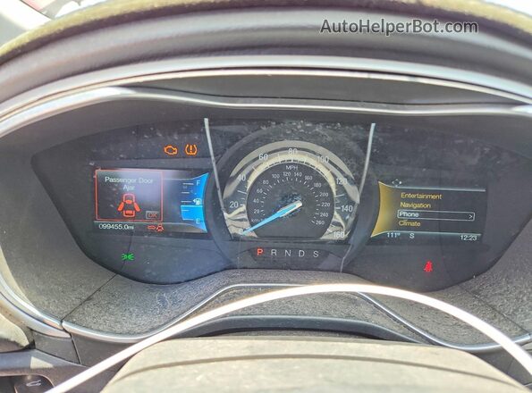 3FA6P0HD1GR239988 2016 FORD FUSION Темно-бордовый Вид задних сидений