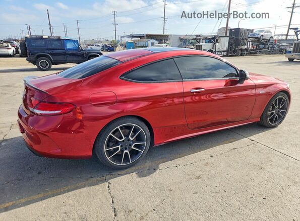 WDDWJ6EB8JF671327 2018 MERCEDES-BENZ C Red Przód prawy