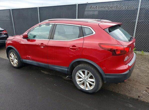 JN1BJ1CRXHW132622 2017 NISSAN ROGUE Red Հետևի ձախ