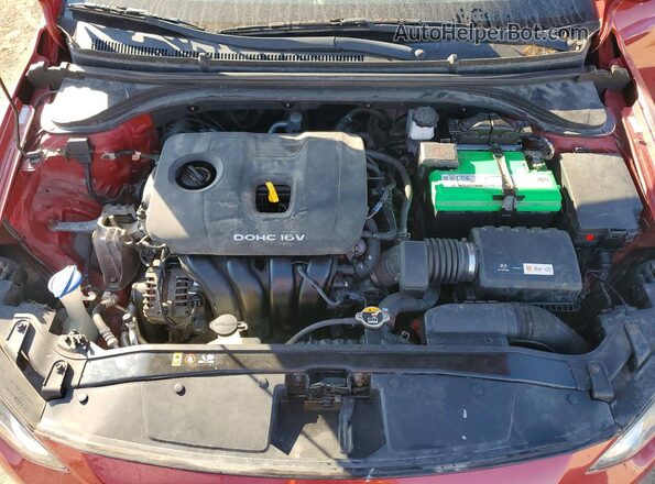 KMHD84LF4HU224194 2017 HYUNDAI ELANTRA Red Вид підкапотного простору