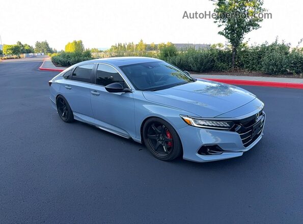 1HGCV2F30NA014835 2022 HONDA ACCORD Blue Tył lewy