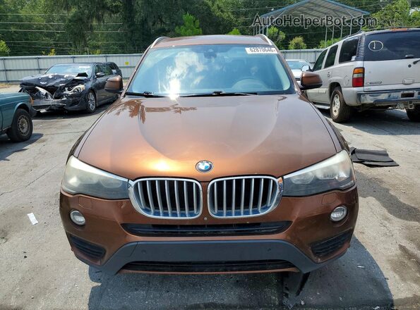 5UXWX9C56H0T11685 2017 BMW X3 Brown Вид ззаду