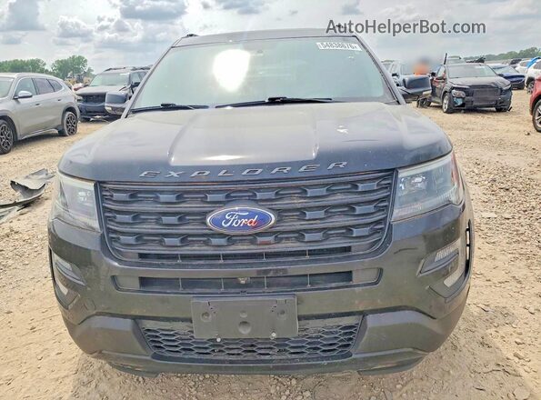 1FM5K8GT6HGD62413 2017 FORD EXPLORER Black უკანა ხედი