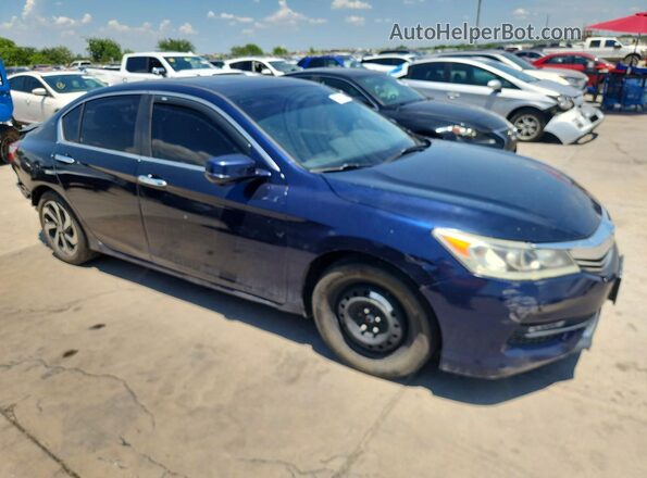 1HGCR2F72HA296634 2017 HONDA ACCORD Blue Widok z przodu