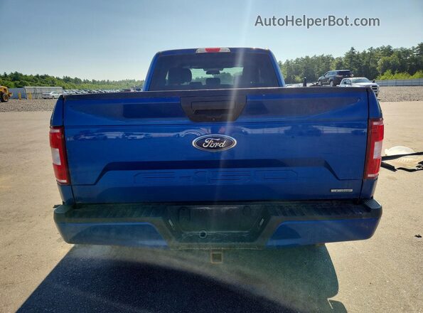 1FTEX1EP8JFA77548 2018 FORD F150 Blue Вид салону спереду